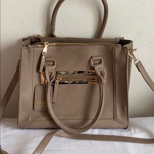 Miztique Vegan leather beige/dark cream purse